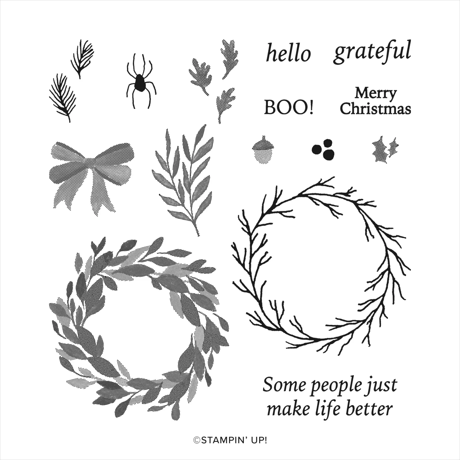 Stampin Up! COTTAGE WREATHS BUNDLE