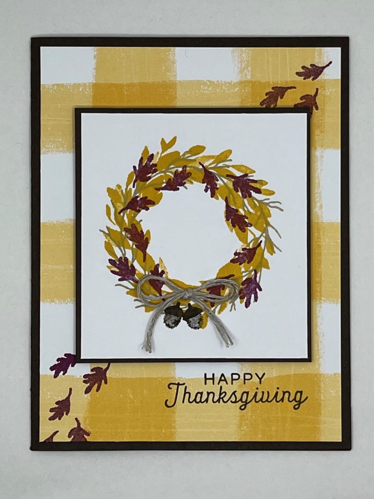 Cottage Wreath - Happy Thanksgiving! Card