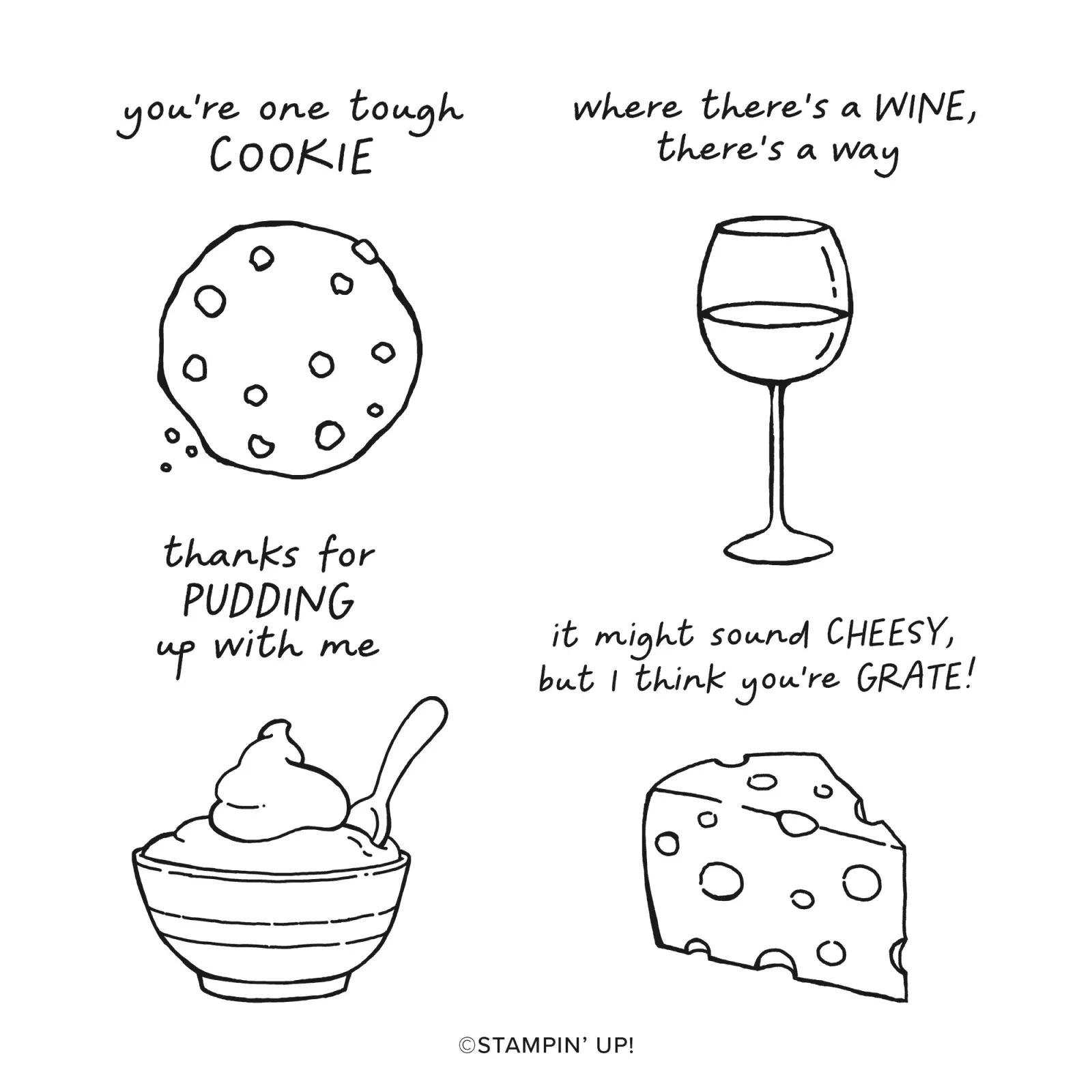 A Little Cheesy Stamp Set